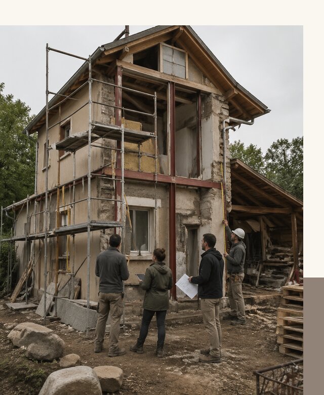 Реконструкция загородного дома под ключ в Большой Камне от бюро