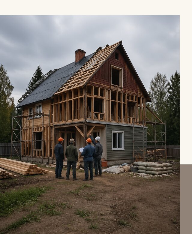 Реконструкция дачного дома в Большой Камне под ключ с проектом