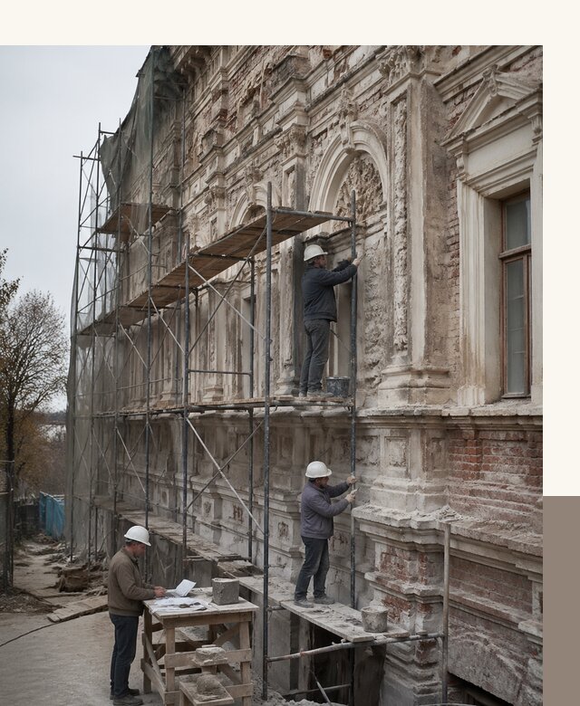 Реставрация объектов культурного наследия под ключ в Большой Камне