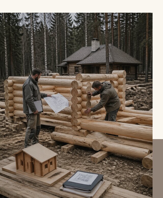 Проектирование и строительство домов из бревна в Большой Камне